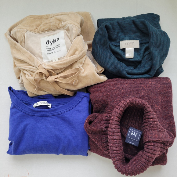 LOFT Sweaters - Lot Of 4 Womens Top Gap, Loft, Zara & Dylan Sweater Shirt Multicolor Size Small